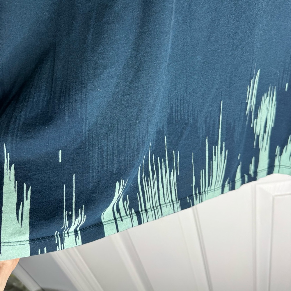 The North Face Women's Keani Dress Long Sleeve Navy Teal XS Extra small cotton - Picture 4 of 7